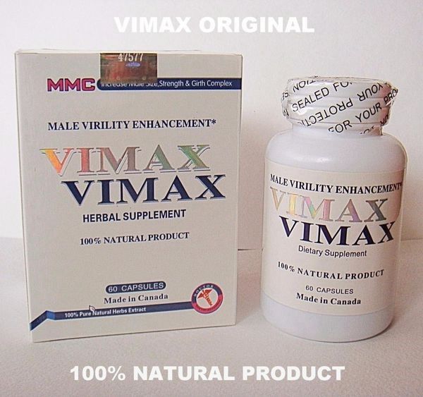 Vimax Вімакс 60 капсул (Оригінал). Для ерекції та росту пеніса